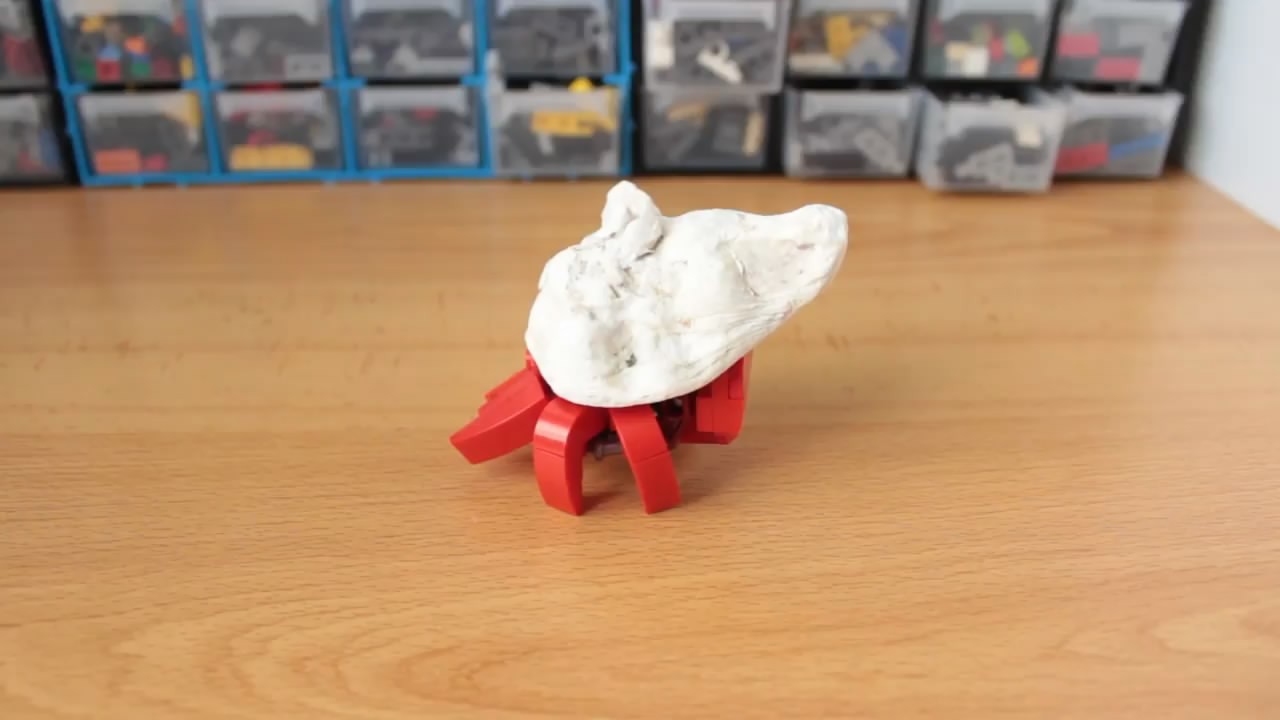 教程玩具拼装方法,用乐高组装小图纸的螃蟹(图对象处积木图片