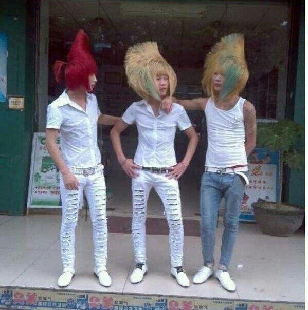 葬爱家族回归!原来这些明星早期也有杀马特的造型!|造型|葬爱|明星_新浪网