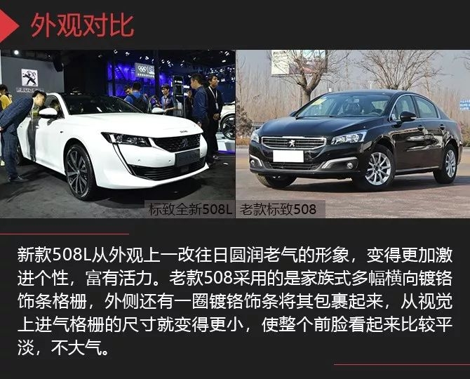 法系车第一款带“L”的车型 全新标致508L新老对比