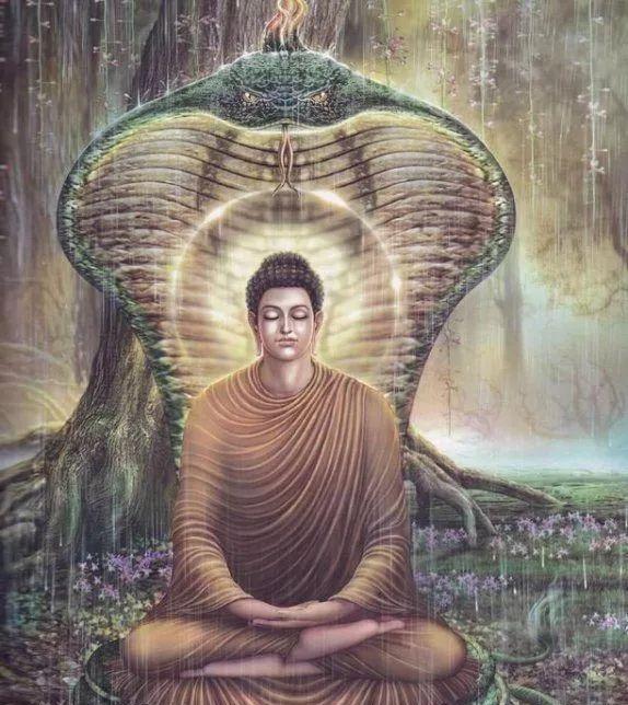 手绘释迦牟尼佛一生, 从九龙灌浴到入大涅盘, 高清绝美大图收藏