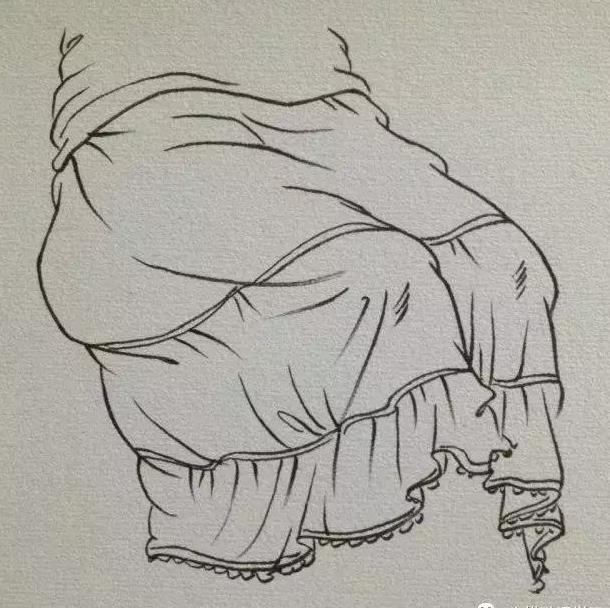 速写衣服裤子衣褶画法教程