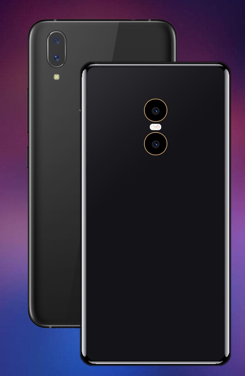 正面指纹,概念版小米mix2s,对比vivo X21