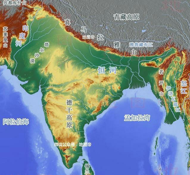 从地图上看, 为什么说印度是一个不可忽视, 需要好好
