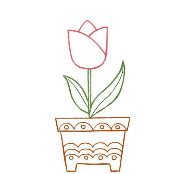 天安门简笔画彩色手绘