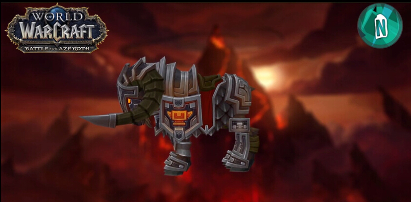 魔兽世界:8.0黑铁矮人种族坐骑模型曝光 熔岩地狱犬加战羊