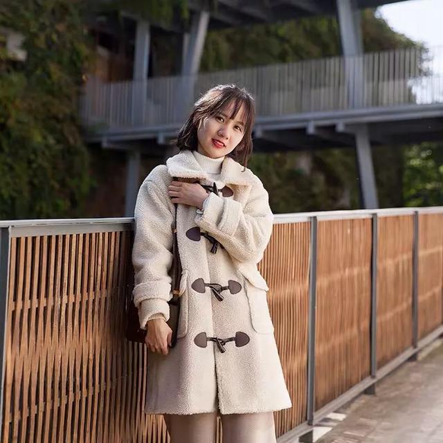 150小个子秋冬大衣穿搭,长大衣也能穿出小清新