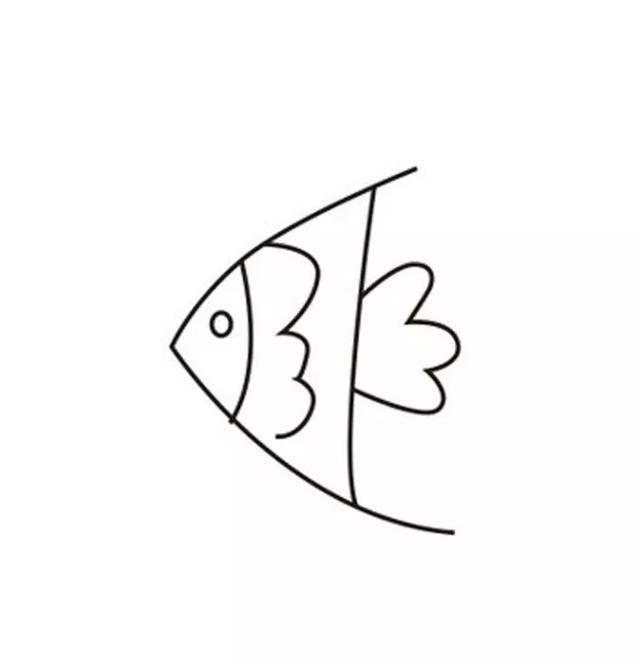 每天五分钟,来学简笔画:简单几笔画出生动可爱的小金鱼