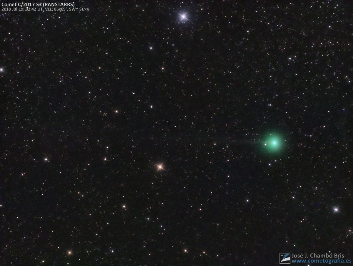 一颗绿色的彗星将于8月7日接近地球,产生的尘