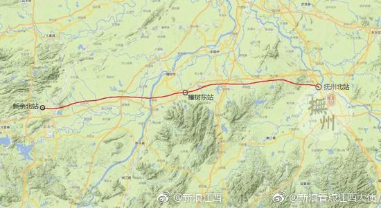 抚州再规划修建一条城际铁路!经樟树至新余