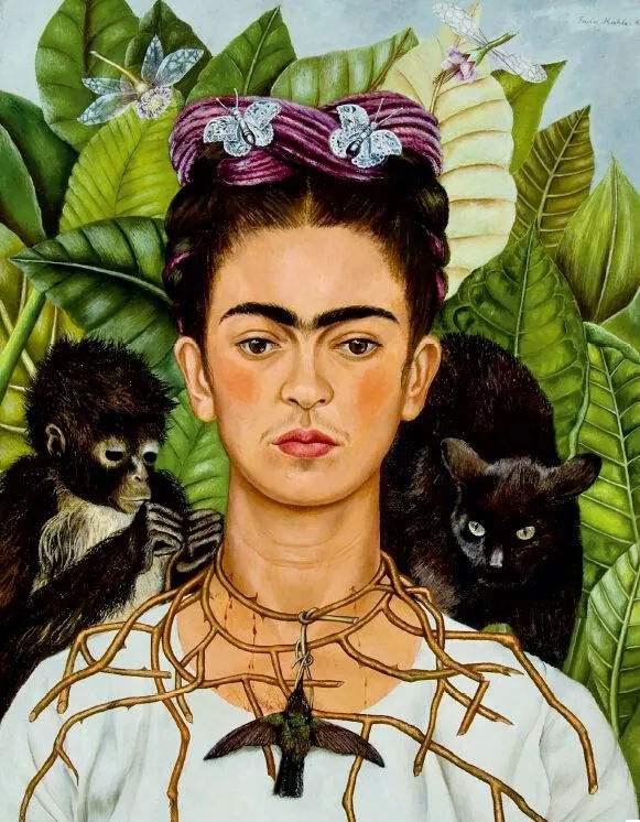 用灵魂和痛苦铺设艺术，墨西哥女画家弗里达经典画作赏析!