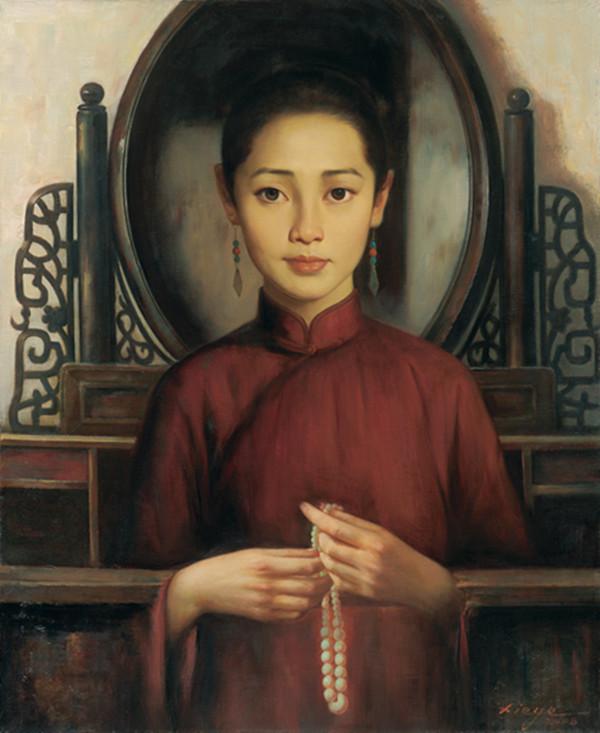 唯美细腻解烨人物油画中那些令人着迷的少女