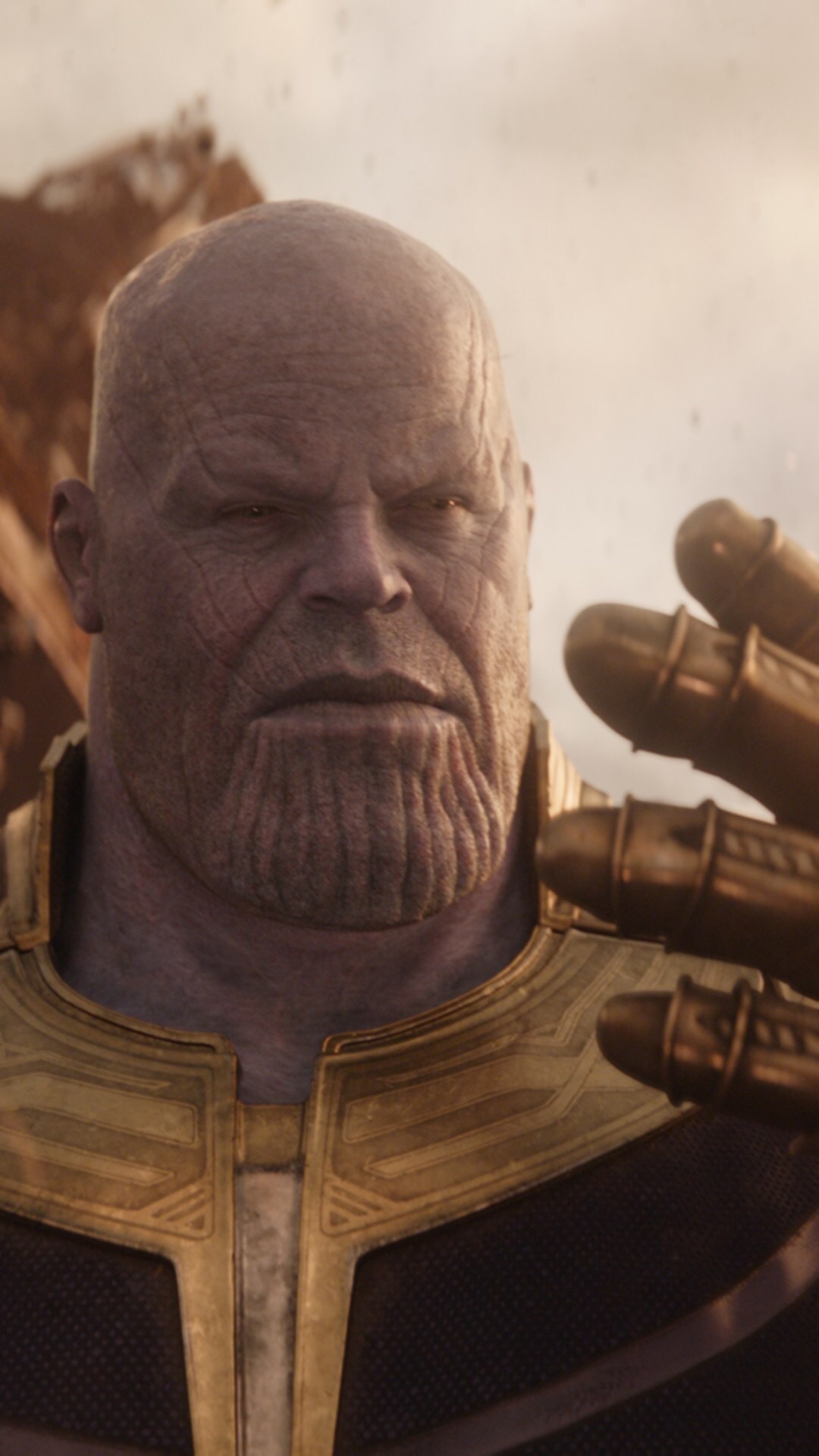 灭霸壁纸发送 不点赞 小心灭霸打响指哟