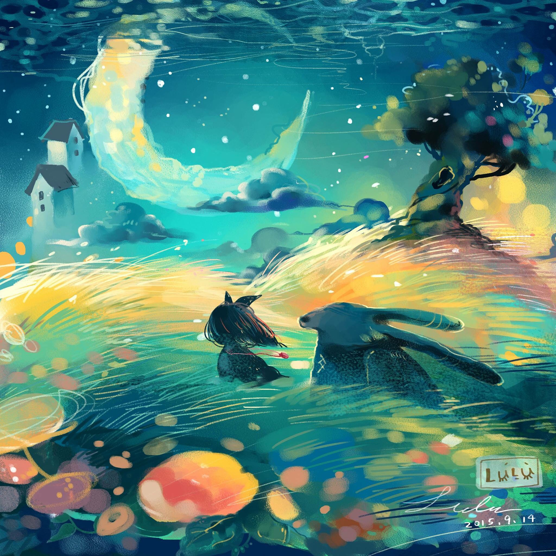 记忆中的童话森林花园-儿童绘本读物插画 ‖ by.Sa Lu