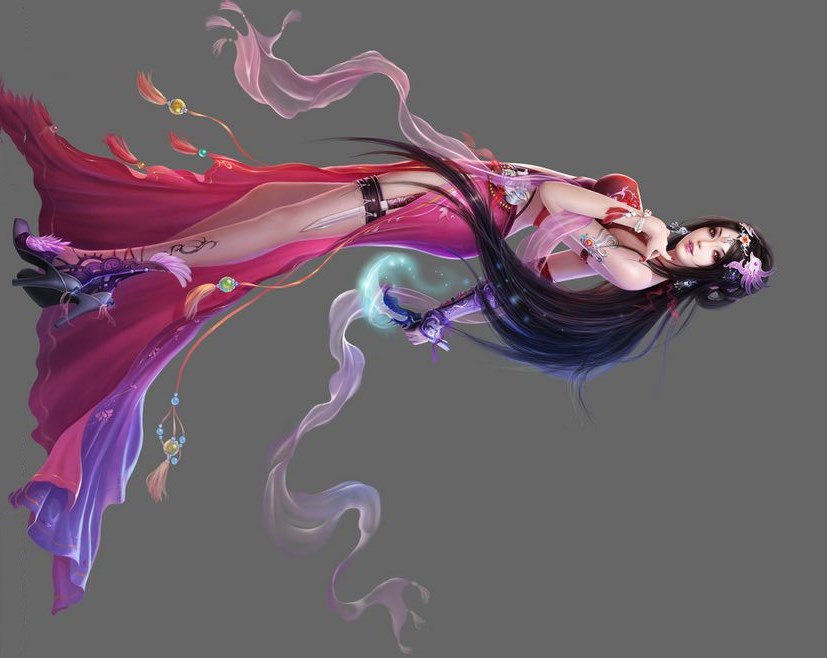 王者荣耀:新英雄西施原画曝光!四大美女终于要在峡谷见面了