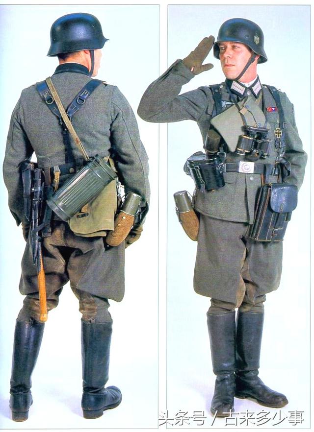 二战期间,德国士兵为什么总是在腰间佩戴一个圆形筒盒?