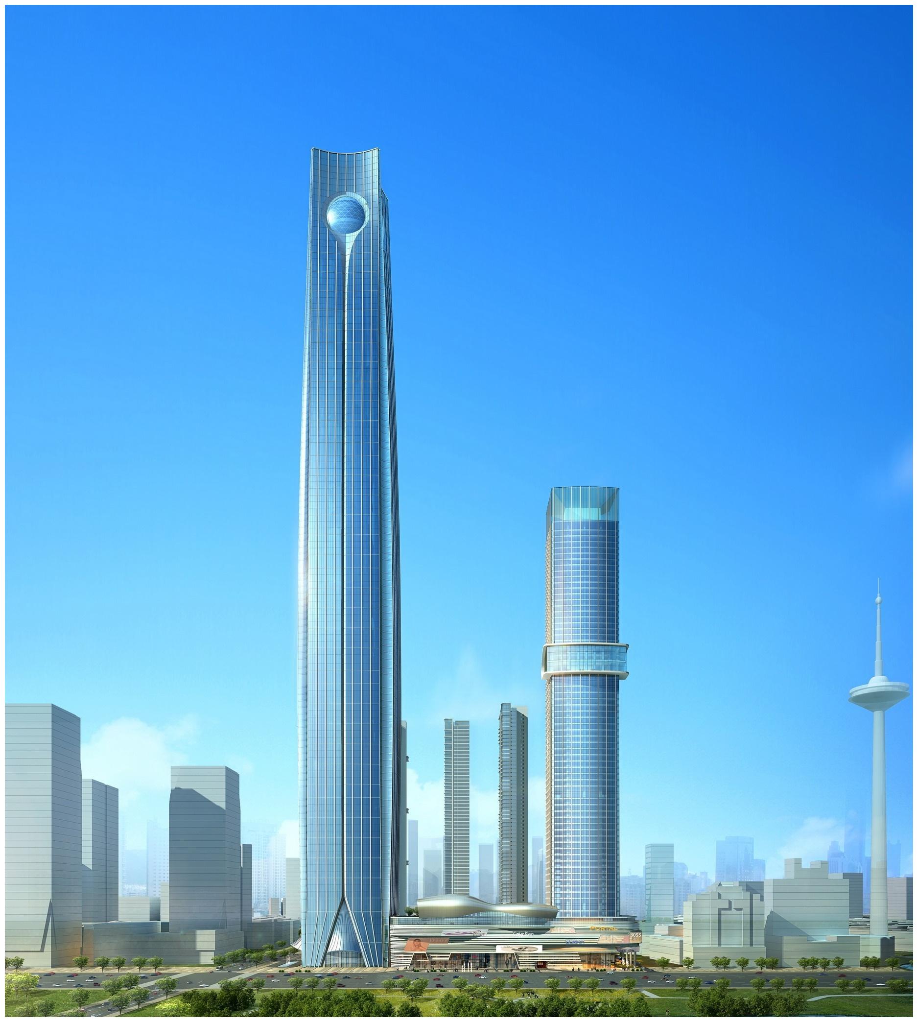 在建中的东北第一高楼最新进展,主楼副楼都在