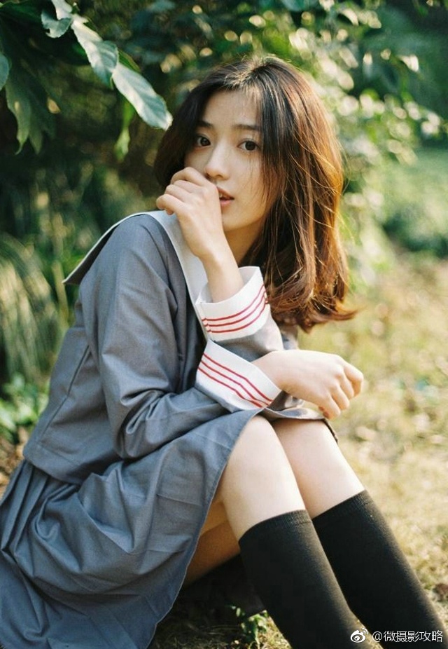 少女清新文艺校园气质美女清纯呆萌俏皮可爱写真集 @微相册 @微博摄影