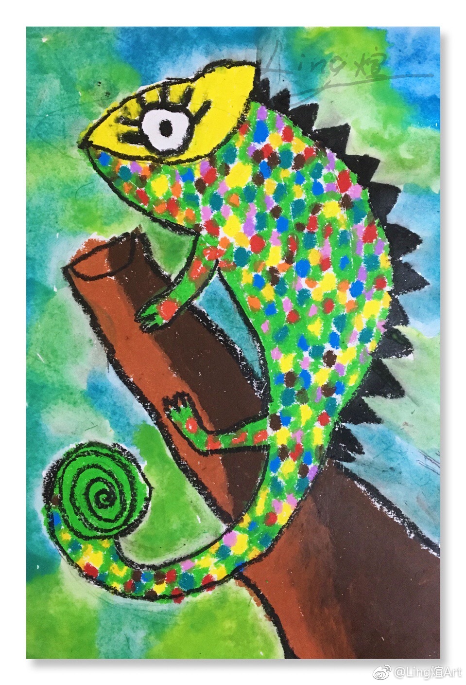 儿童创意美术画画 本次主题带孩子们认识了动