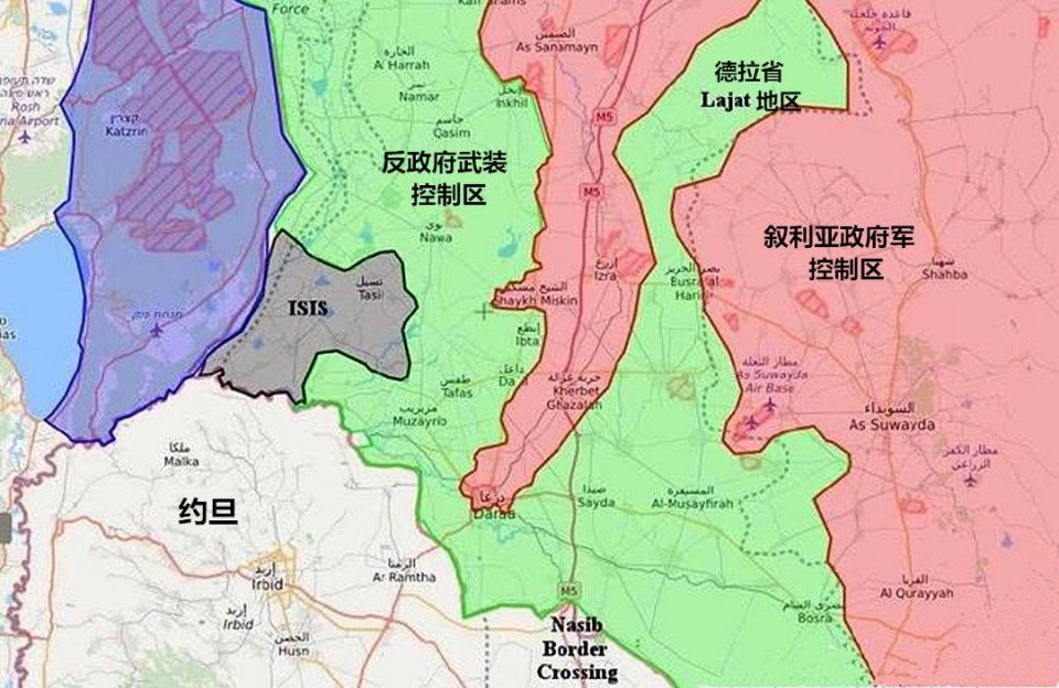 世界地图叙利亚位置