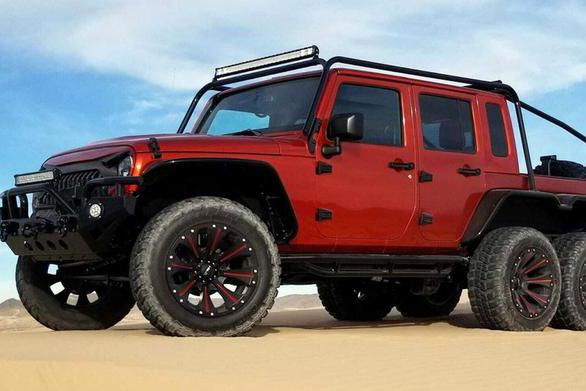 一辆拥有“地狱猫Hellcat”动力的Jeep牧马人Rubicon 6x6皮卡！