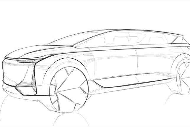 爱驰全新概念车设计草图曝光 采用家族化设计风格 将上海车展首发