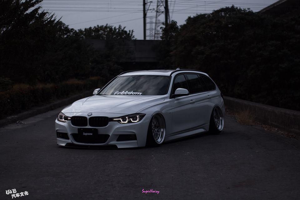 目前唯一一组BBS LM转斜唇！宝马F31改装鉴赏