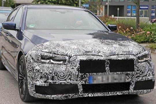 宝马5系中期改款谍照曝光 外观、动力有亮点