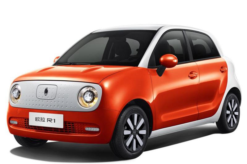 欧拉R1女神版官图发布 全新白橙配色 将于3月31日亮相