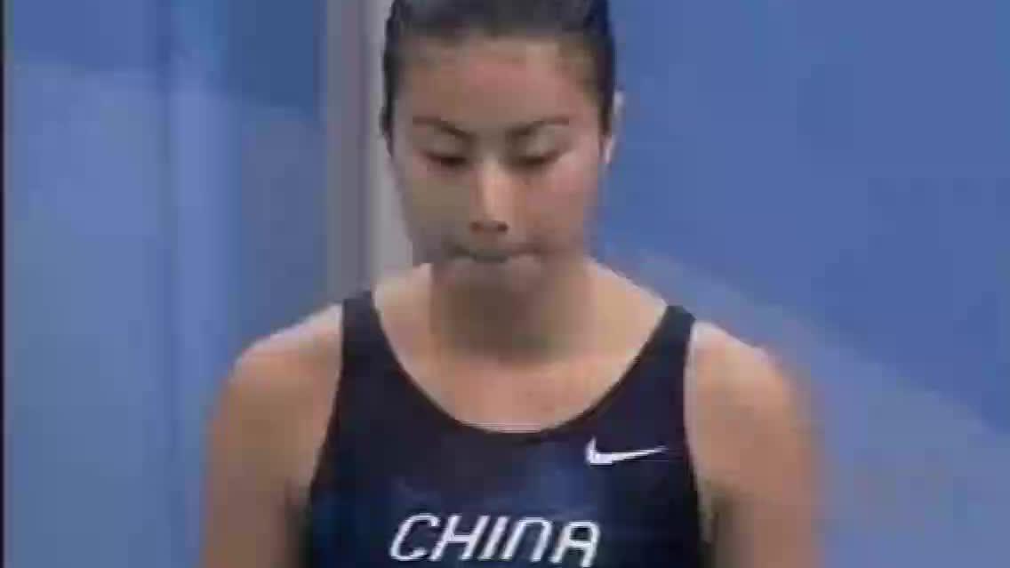 中国跳水女子3米跳板:郭晶晶一出场,就镇压住了