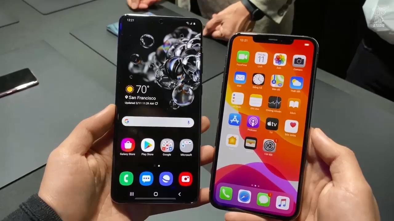 三星galaxy s20 ultra与iphone 11 pro max上手对比