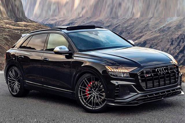 这才是最帅的“奥迪Q8”！全黑车身四出排气，V8引擎压榨520马力