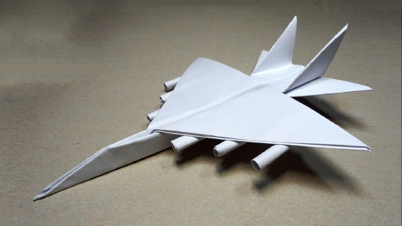 教你折纸超帅的立体战斗机,比普通的纸飞机