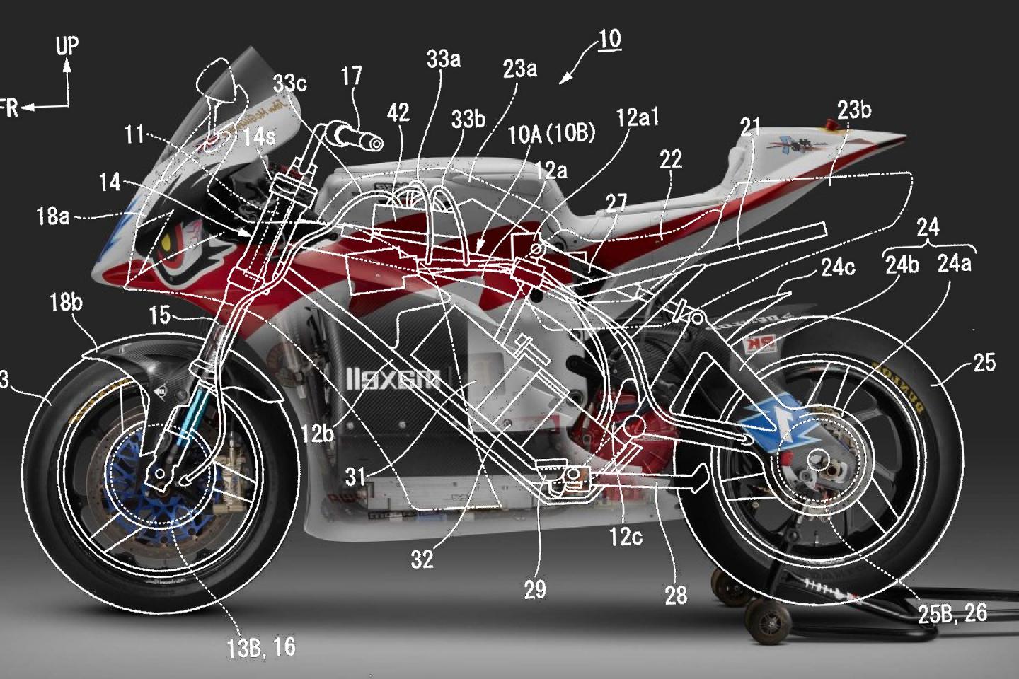 本田纯电动摩托车专利图曝光 采用跑旅风格设计