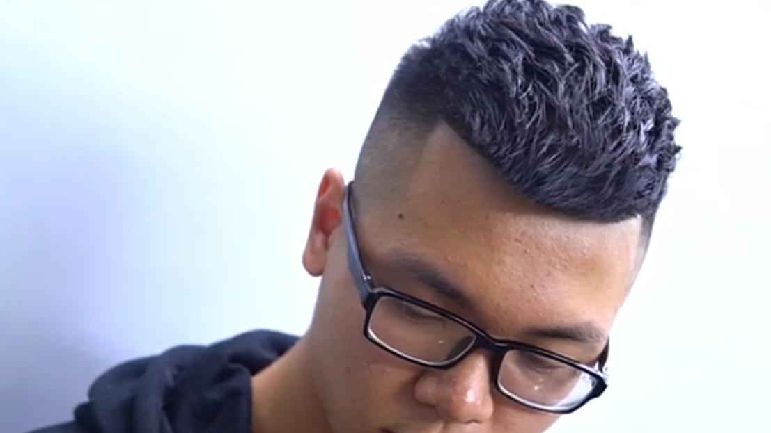 男生理发技术,学会这样剪渐变,剪的发型更有型
