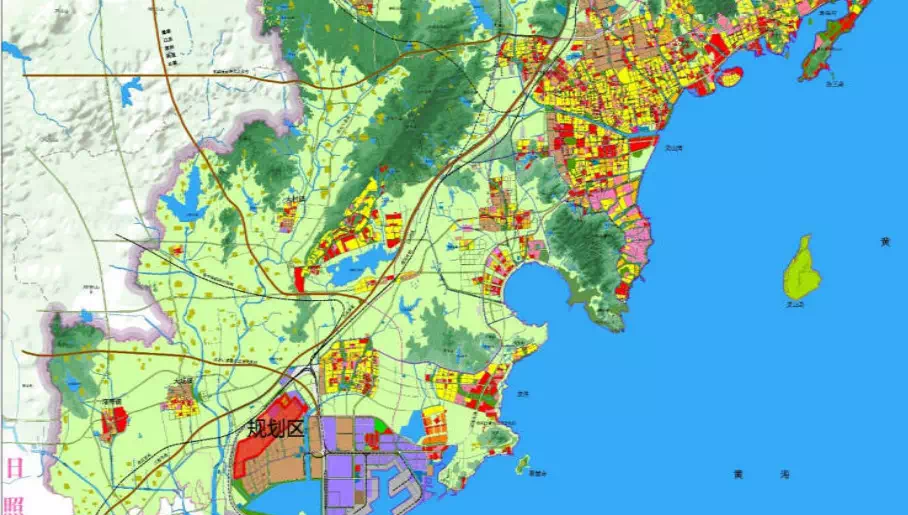 青岛西海岸董家口港城三区域控规批后公示