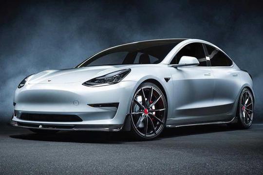 由Vorsteiner团队改装的特斯拉Model 3！十足运动感的外观设计！