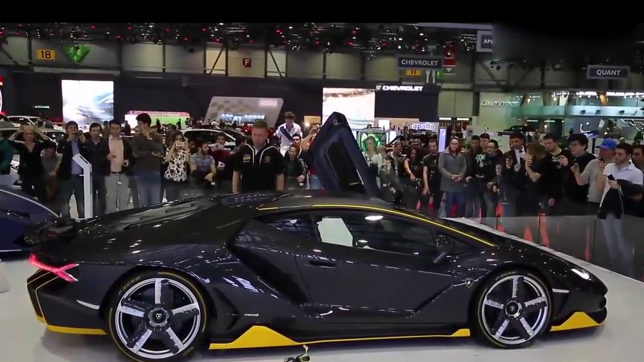 1200万的超豪华跑车兰博基尼Centenario车展尝鲜