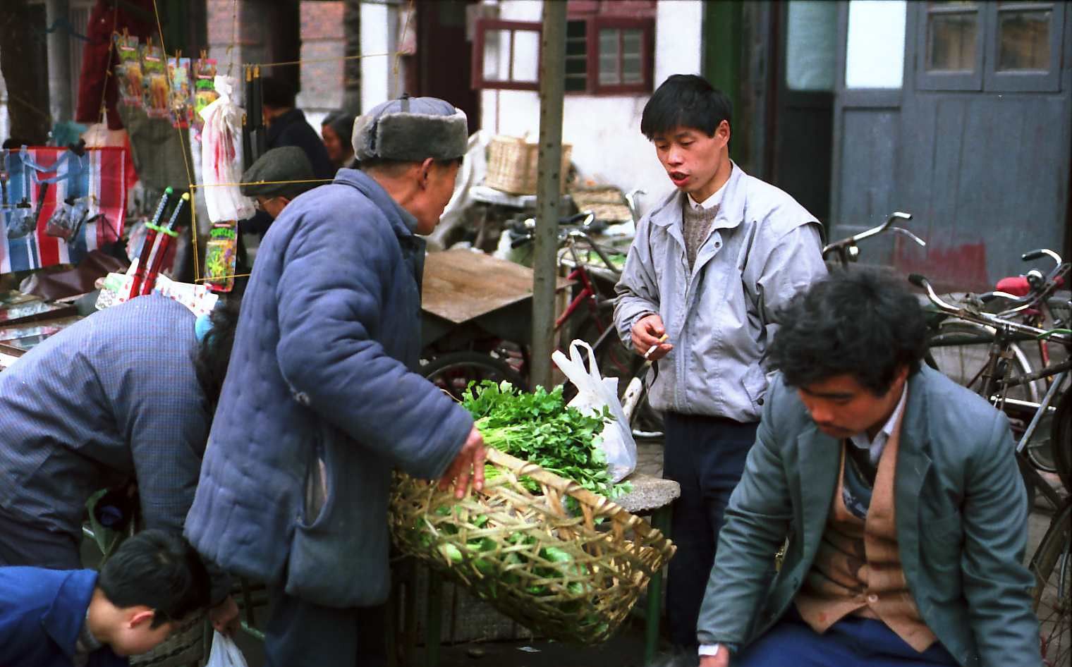 1994年的上海,罕见菜市场老照片,老上海人的回忆