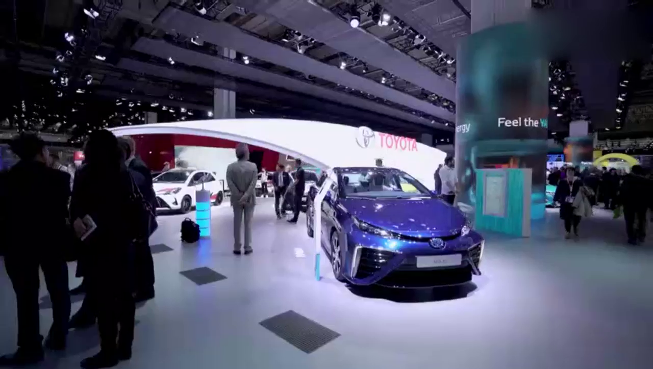 法兰克福车展丰田展台到处都是黑科技
