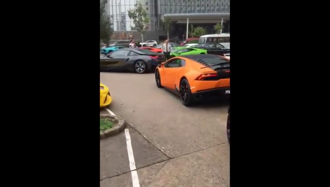 跑车聚会 排面属实可以