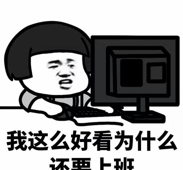 搞笑表情包:我这么美观,为什么还要上班!
