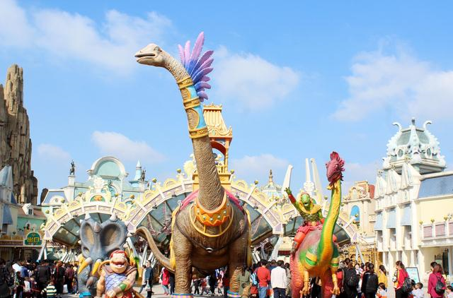 鸟瞰常州中华恐龙园,感受不一样的侏罗纪世界!|侏罗纪世界|中华恐龙园