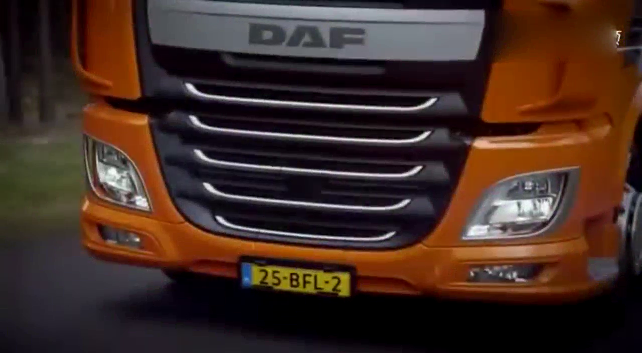 欧洲达夫卡车自动刹车系统测试，看看有多厉害