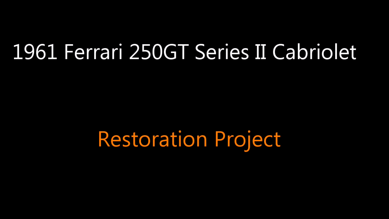 1961年，法拉利敞篷车250gt系列II的恢复项目