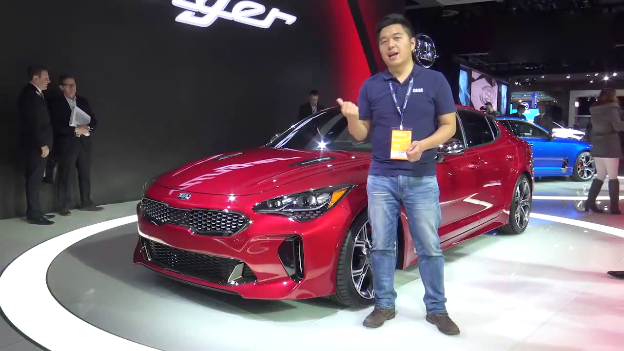 17北美车展，车展现场解读全新起亚Stinger