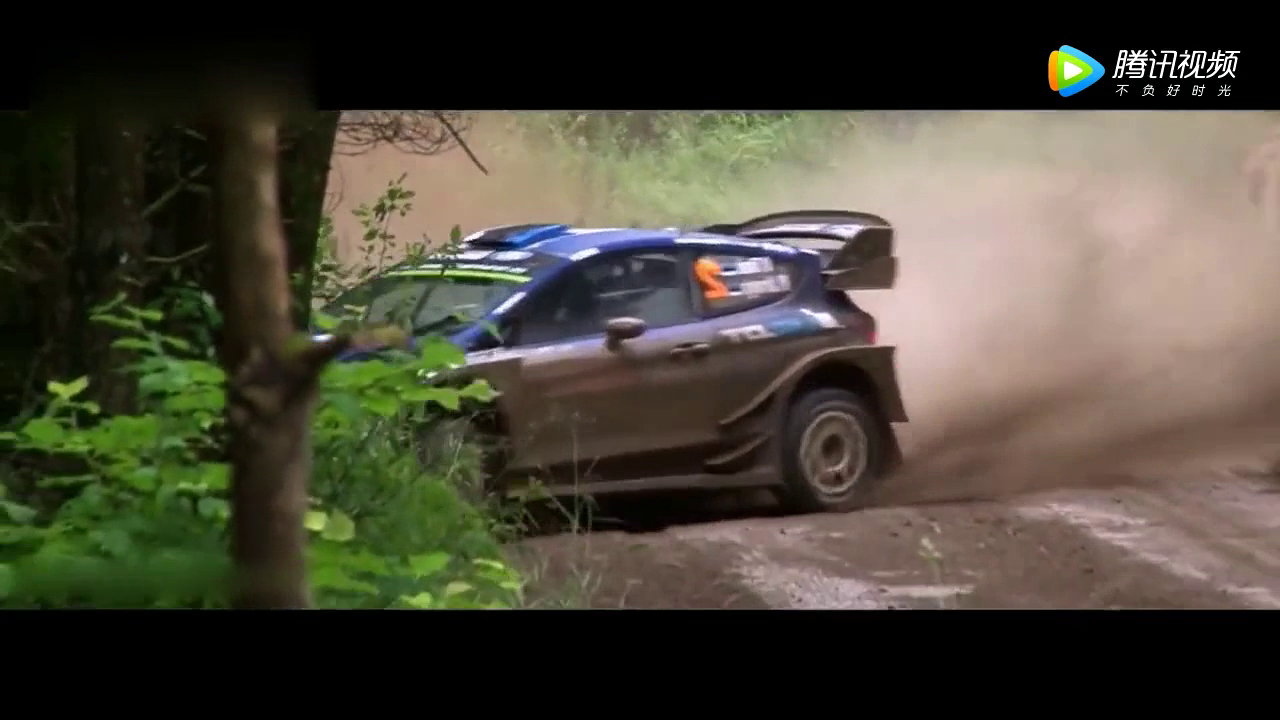 WRC赛车质量真好，一头撞树上还能正常行驶，800万不是白花的