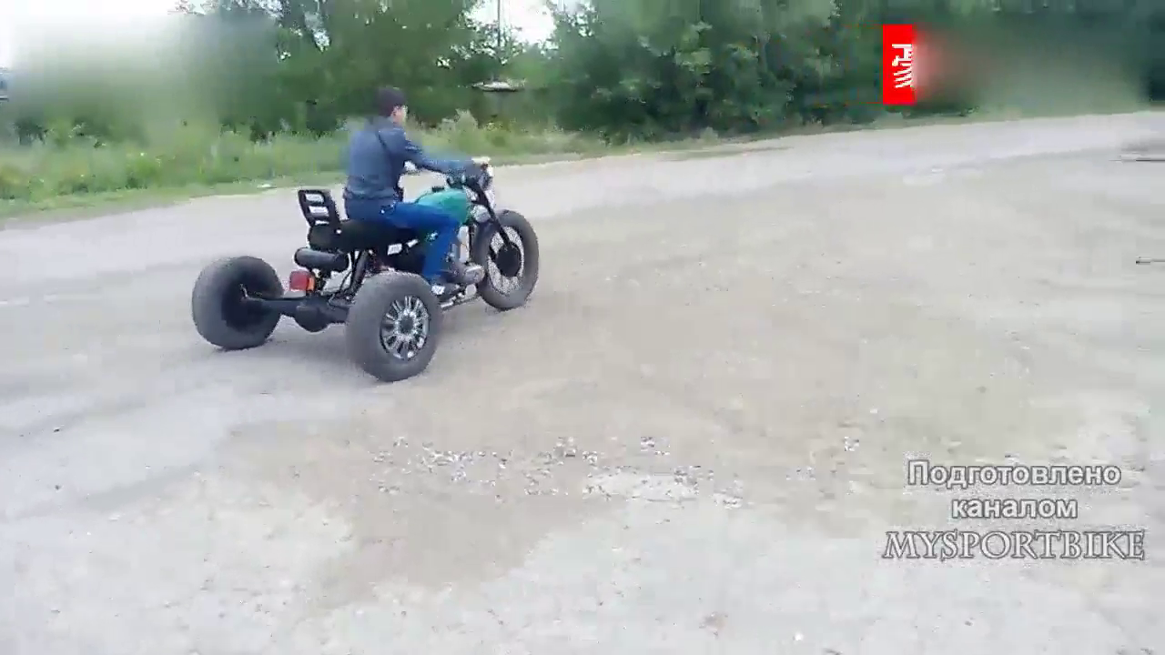 给摩托装上卡车轮胎，再配以澎湃动力，会有怎样的效果？