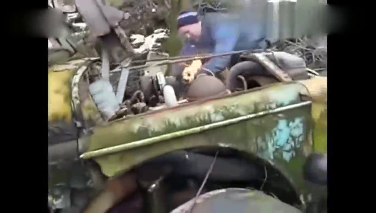 太牛了！实拍牛人启动报废多年的沃尔沃卡车