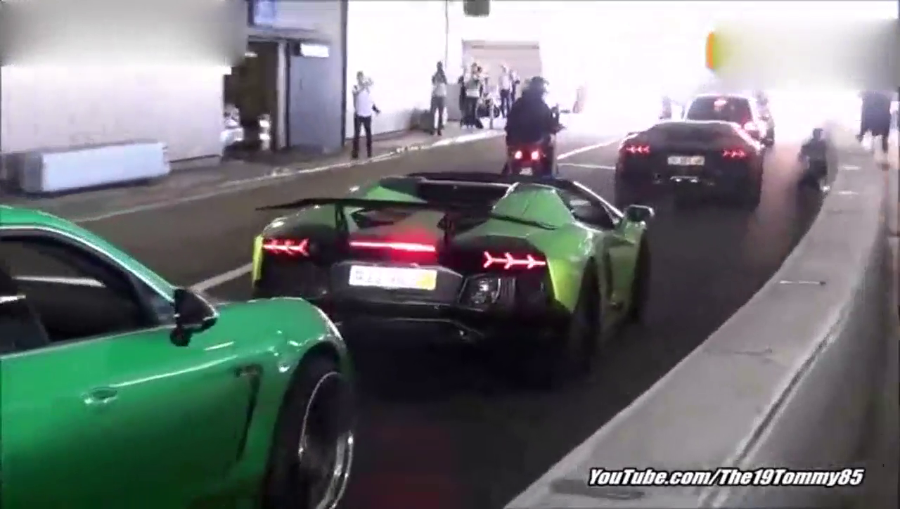 一饱耳福 各路性能车齐聚摩纳哥街头