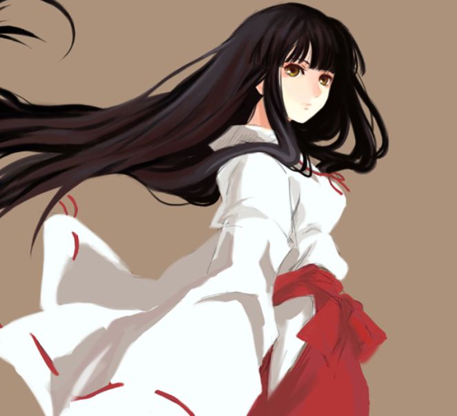 动漫美图:高挑霸气的小姐姐,随风飘扬的黑色长发真让人羡慕.